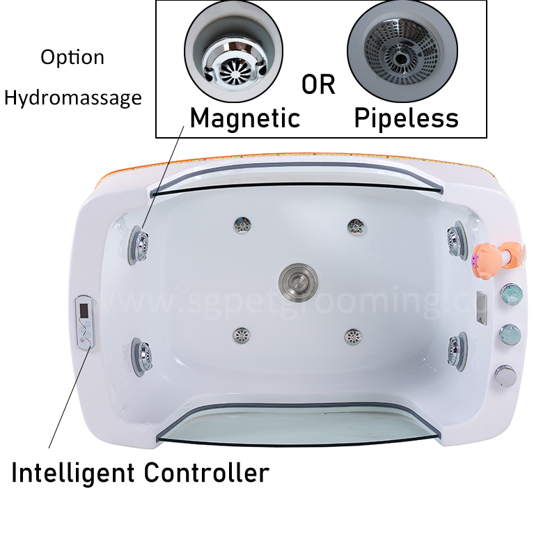 Blovi Professional Grooming SPA 90x68x95cm - Ozone Bathtub With Milky SPA  Micro Bubble Technology and Hydromassage