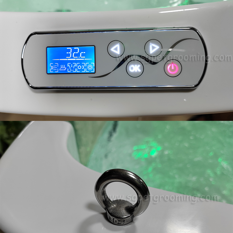 Blovi Professional Grooming SPA 90x68x95cm - Ozone Bathtub With Milky SPA  Micro Bubble Technology and Hydromassage