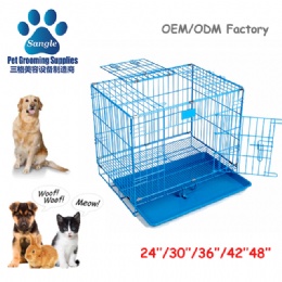 Metal Double-Door Kennel Collapsible Easy Install