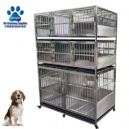 Economic Vet  Line Veterinary& Grooming Stainless Steel Cage Bank