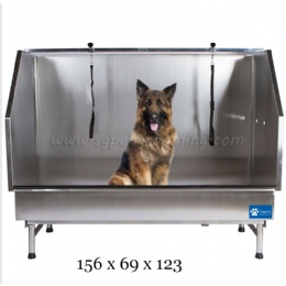 61.5 Inch Large Dog Stainless Steel Bathtub For Pet Washing