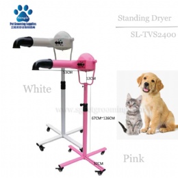 Stand dryers for dog grooming