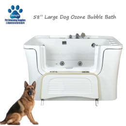 58 Inch Multi-functional Large Dog Spa Bath Walk In Door