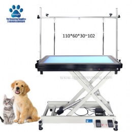 Table-top Built-in Light Electric Pet Grooming Table